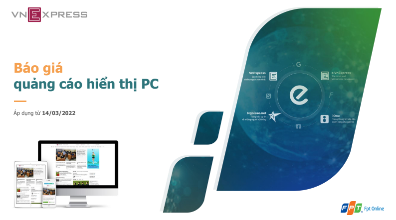 Báo giá quảng cáo hiển thị PC