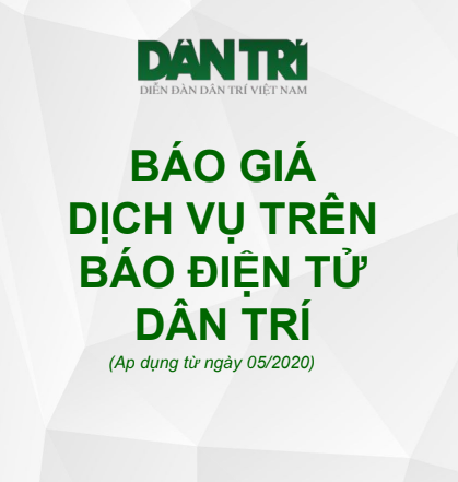 Báo giá quảng cáo trên báo điện tử dân trí